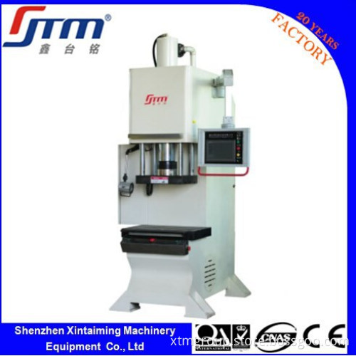 C Frame Highly CNC Aluminum Cooling Fin Hydraulic Press For Reshaping Fin With CE / ISO